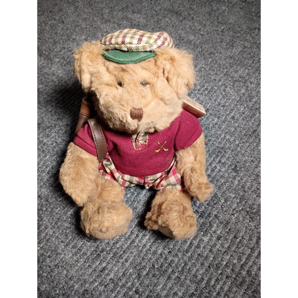 Russ Berrie Bears From The Past‎ Chip The Golfer Bear With Tag